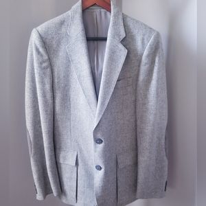 Vintage Members Only Men's Blazer Size 38/R Light Gray
